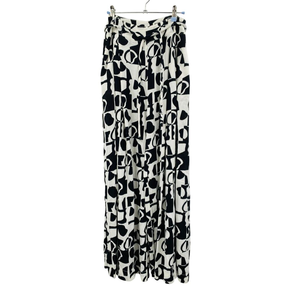 shoulder brand black & white palazzo pants